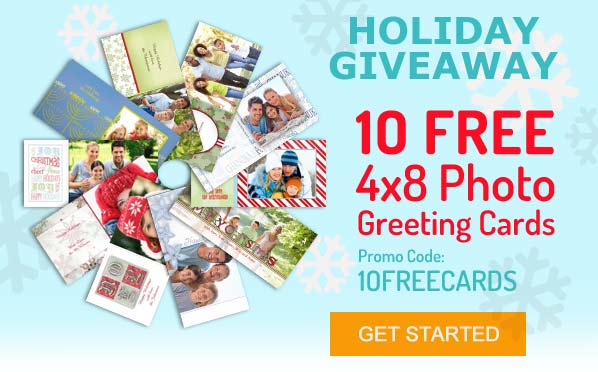 10 FREE 4x8 Greeting Cards