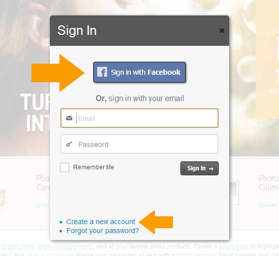 Facebook Sign In
