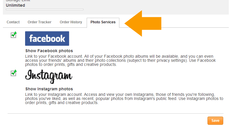 My Account Photo Services