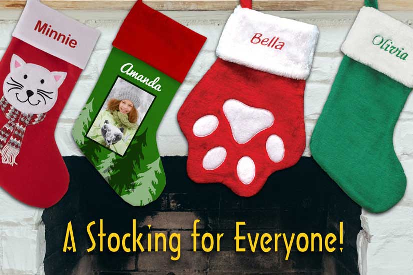 Personalized stockings for your mantel are the best gift