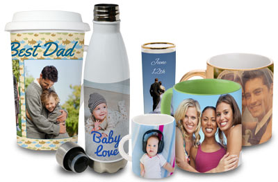 Personalize your own mug or cup with many different options to choose from