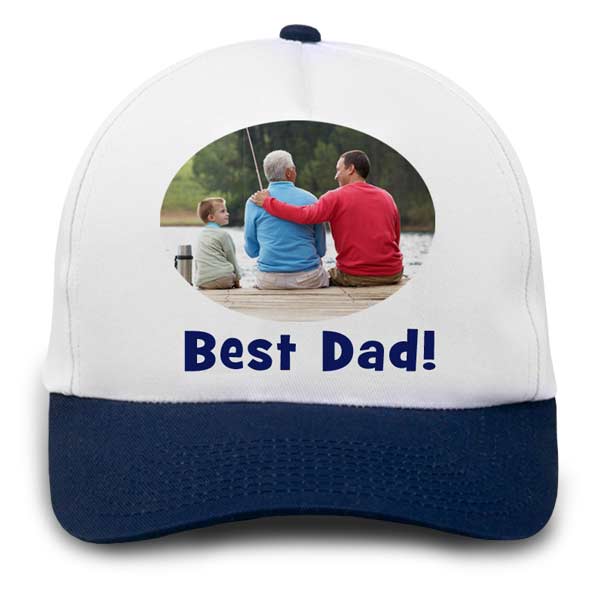 Create a baseball cap for dad telling everyone he is the best