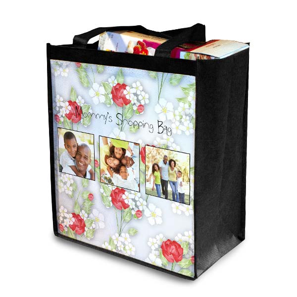 Show off your cute kids with a personalized grocery store bag