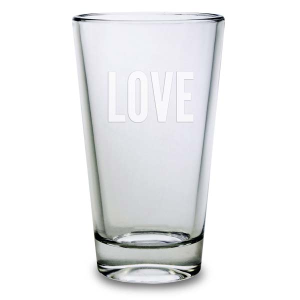 Classic pub style glass, customize with your own text