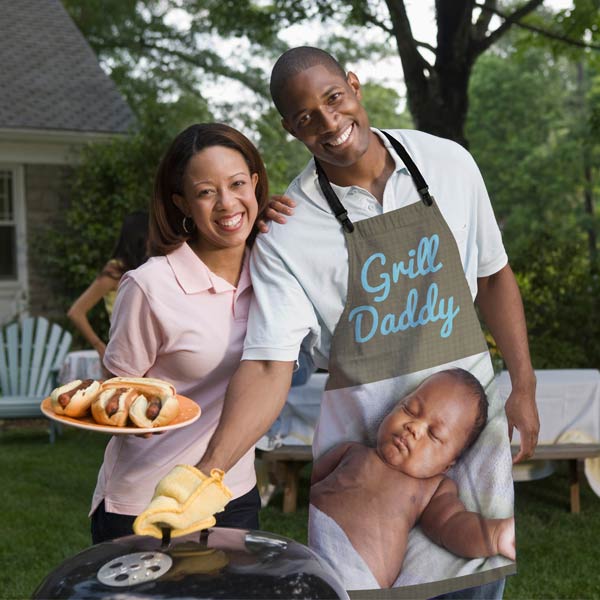 Create your own apron fully printed with photos, text and color