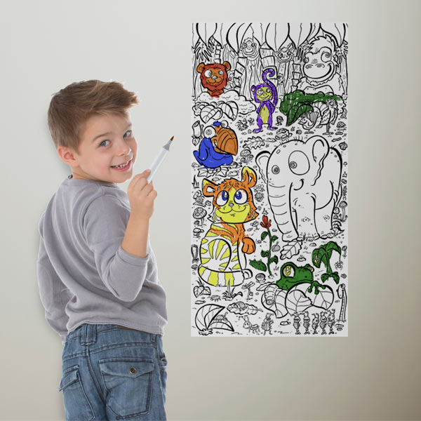 Color your space with coloring wallpaper perfect for children