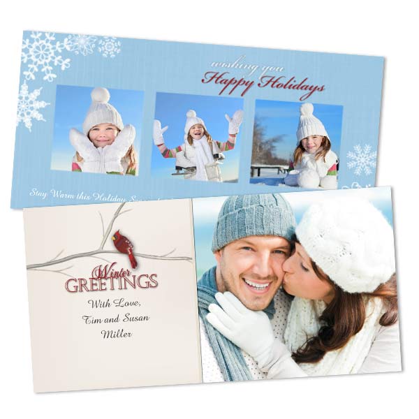 Add warmth to your loved one's day this Winter with a thoughtful customized Winter photo card.