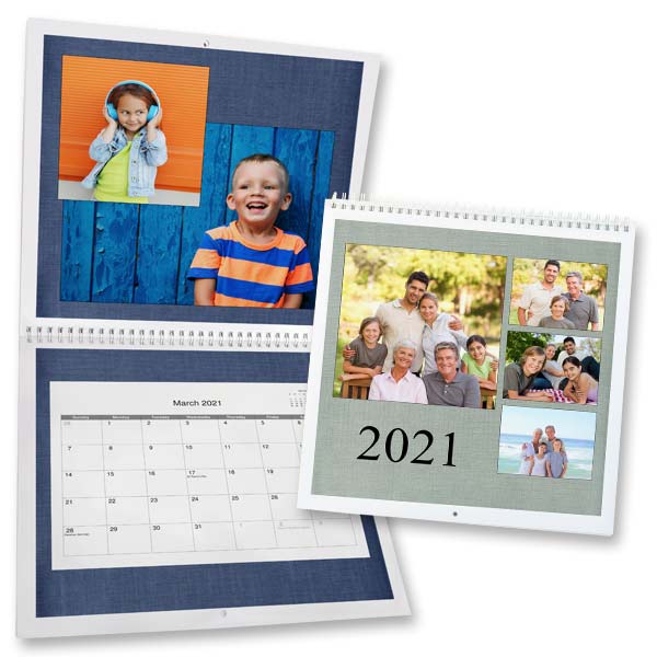 Custom Wall Photo Calendar 12x12 Spiral Calendar MailPix
