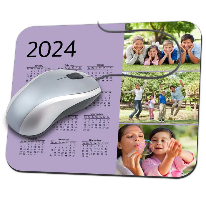 Add color and memories to your desk with a custom calendar mouse pad