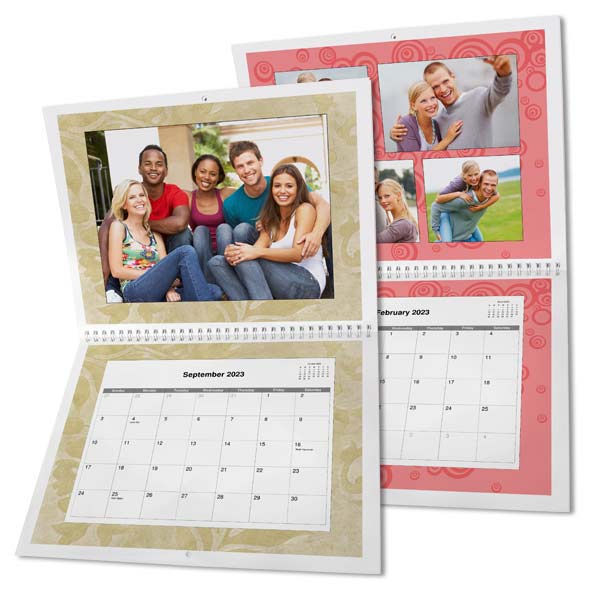 Classic photo calendars for your home or office, create your own using your own photos