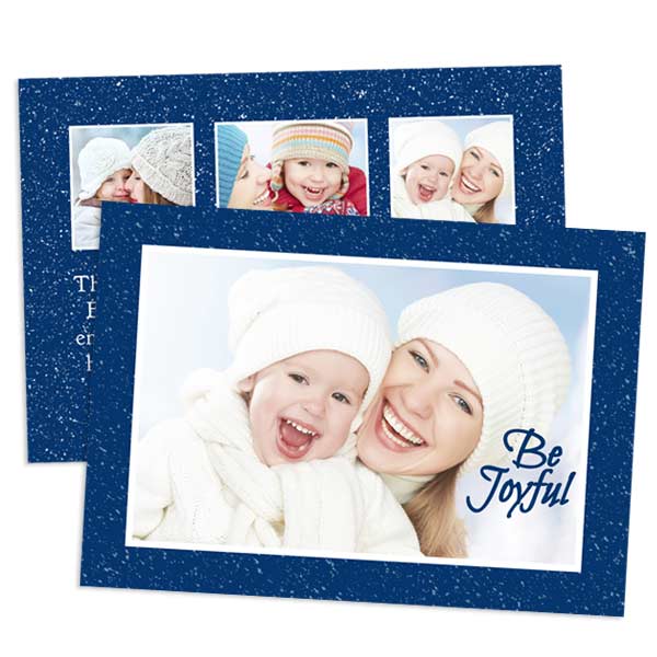 Make your own photo cards for Christmas and Hannukah with our 2 sided stationery cards.