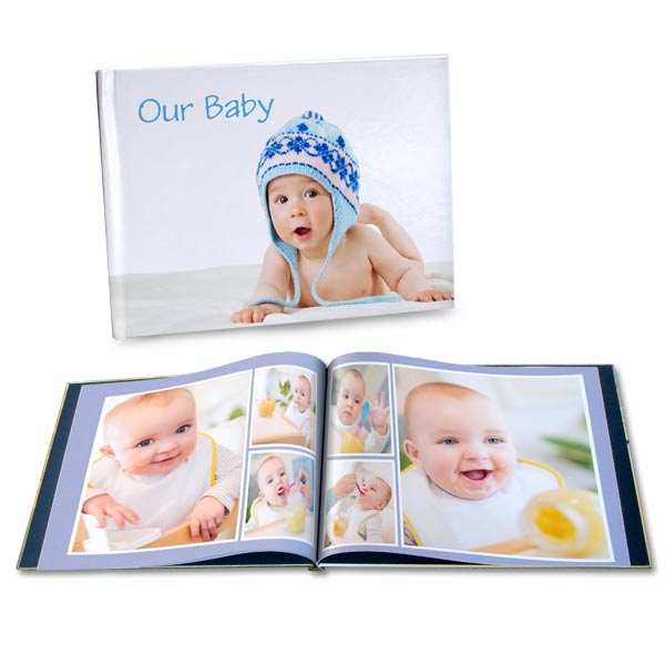 Gather your cherished baby photos and showcase them together with our personalized baby photo album.