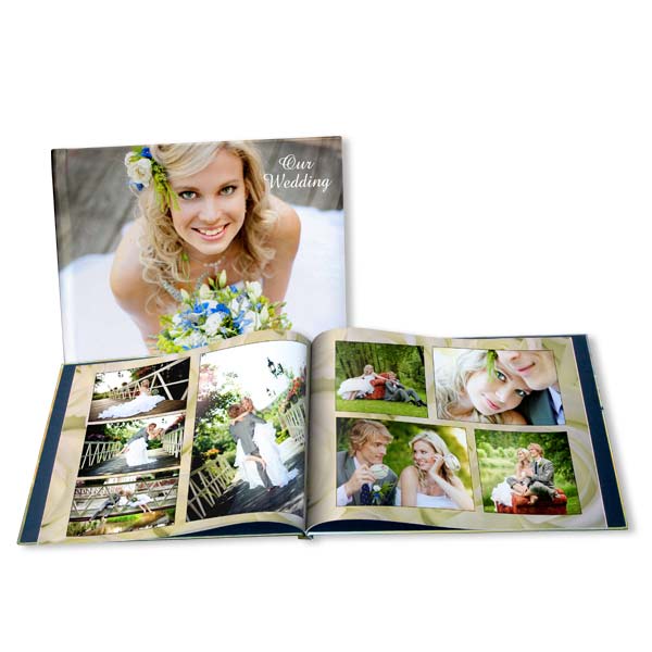 Elegantly display your wedding photos with our personalized wedding photo books.