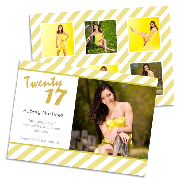 Create custom cards announcing your graduates special day