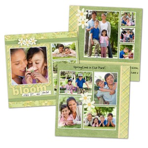 Personalize your scrapbook with our fully customized 5x5 scrapbook pages.