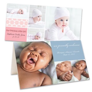 Make your own baby announcements and new baby cards with your favorite photos.