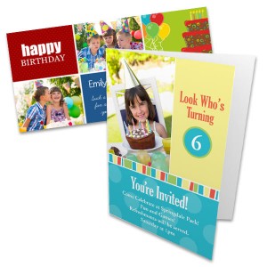 Incorporate your own photos with any birthday greeting and design the perfect birthday card.