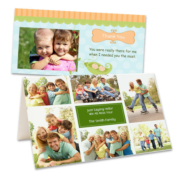 MailPix offers photo card templates that are and fun and easy to customize!