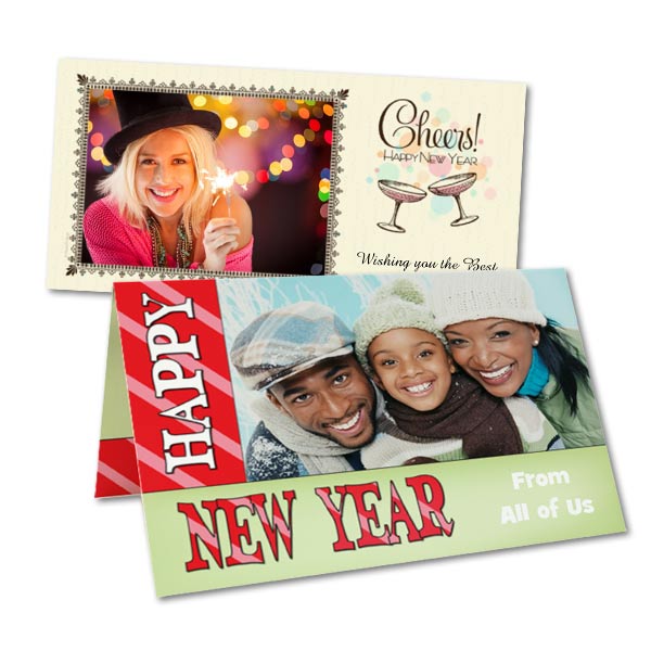 Make your own New Year's greeting this year with our fun customized photo cards.