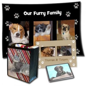 Design the perfect gift for your pet including photo pet dishes, pillows and more.