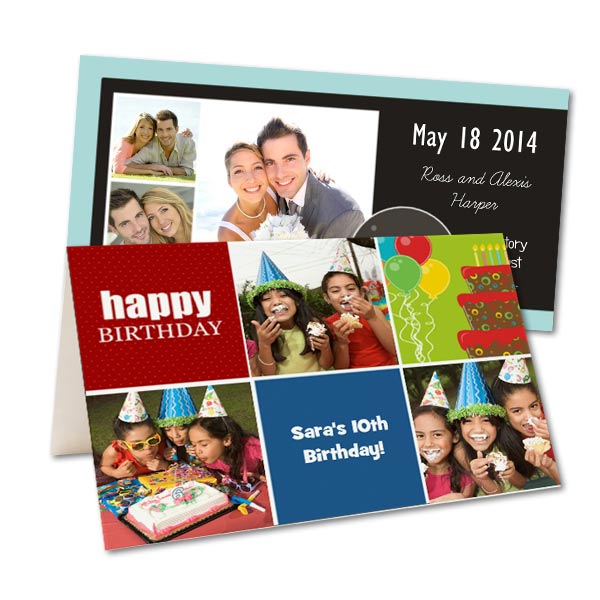 Invite friends and family to your next party with our personalized photo invitations.