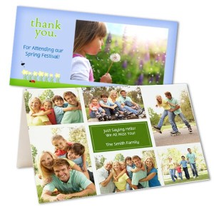 Send everyone a warm greeting this Spring with our fully customized Spring themed photo cards.