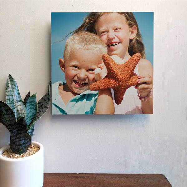 Fill your walls with cute lightweight photo tiles you can easily rearrange