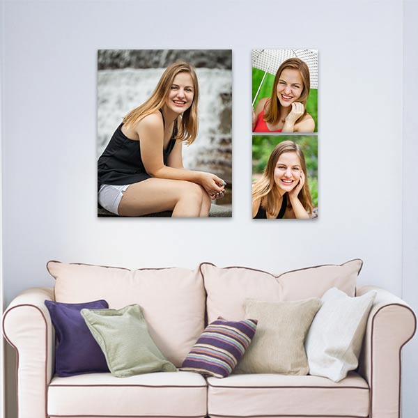 Instantly add an artistic flair to any room with our LimeLight custom photo arrangement.