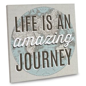Our life quote canvas will add style, color and personality to your home's interior decor.