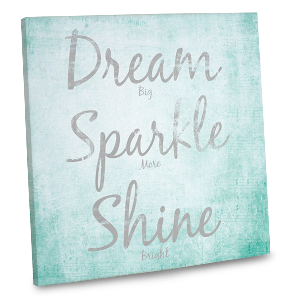 Start off each day with an inspirational quote on canvas for the perfect decor accent.