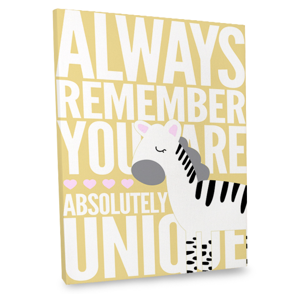 Inspire each day with a quote canvas that reminds you just how special each of us is.