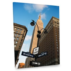 Incorporate the exciting feel of New York into your decor with our Broadway canvas print.