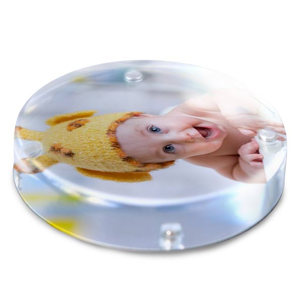 Put a photo paperweight on your desk for flare and conversation