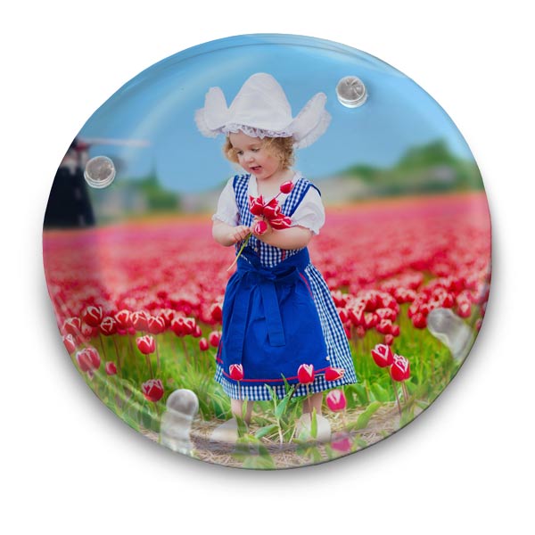Add color to your desk with a beautiful photo paperweight