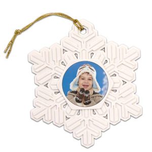 Create a beautiful snowflake photo ornament for our tree this holiday season with MailPix