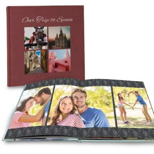 Create a beautiful coffee table 12x12 photo book with full spread lay flat pages for your home