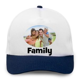Create your own baseball cap with a photo and text