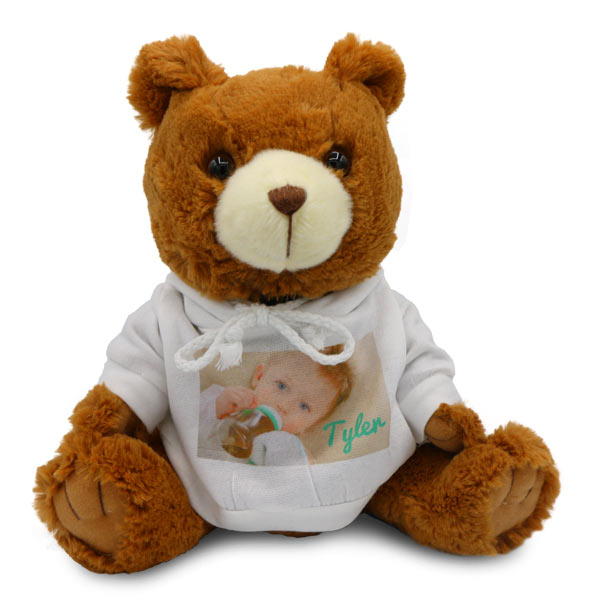 Create the perfect gift for a special someone with our personalized photo bear.