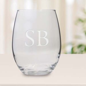 Create custom wine glasses sandblasted with your name or monogram
