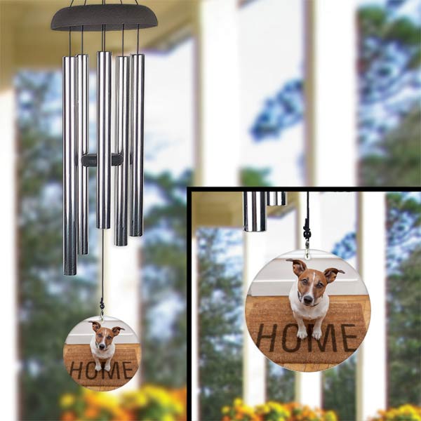 Add your own touch to your outside space and hang a custom wind chime featuring your photo.