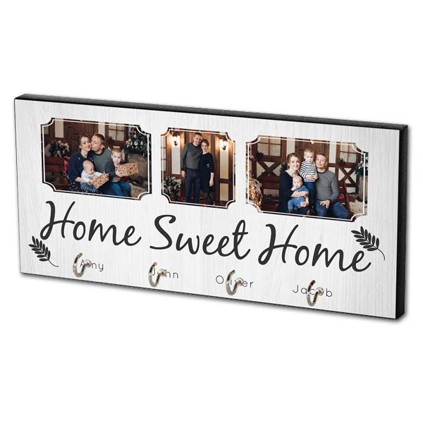 Create a custom key hanger for your home with photos