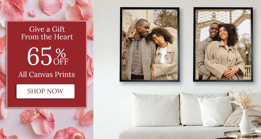 Turn your picture into a work of art with custom printed photos to canvas currently on sale
