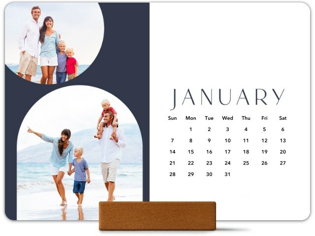 Desk Calendar from the 1 Hour Photo App